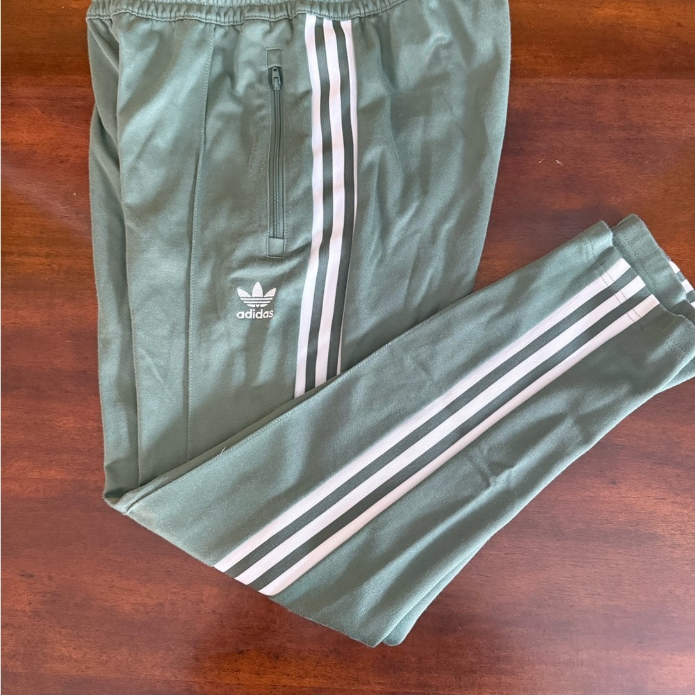 Adidas Men's Green Track Pants